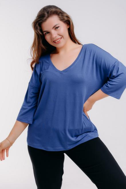 Футболка женская из вискозы Марина индиго Футболка женская из вискозы Марина индиго