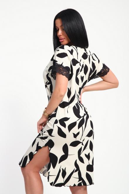 Ночная сорочка из вискозы Олеся экрю макси