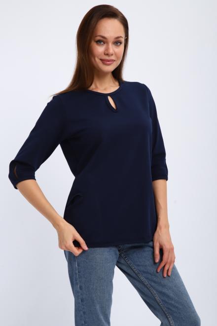 Кофта женская из футера 2-н Анфиса индиго