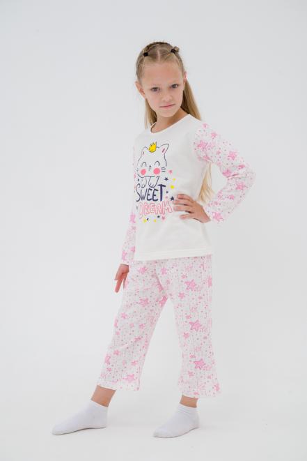 Пижама детская из футера Кисонька млечный путь