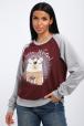 Свитшот женский из футера Гамми бордовый