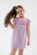 Ночная сорочка детская из кулирки Ярославна фиолетовый
