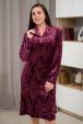 Платье женское из велюра Маркиза фиолетовый