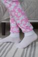 Пижама детская из кулирки пенье на манжетах Дрёма цветы розовый