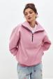 Толстовка женская из футера начес Комфорт пудра Толстовка женская из футера начес Комфорт пудра