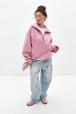 Толстовка женская из футера начес Комфорт пудра Толстовка женская из футера начес Комфорт пудра