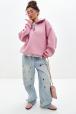 Толстовка женская из футера начес Комфорт пудра Толстовка женская из футера начес Комфорт пудра