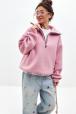 Толстовка женская из футера начес Комфорт пудра Толстовка женская из футера начес Комфорт пудра