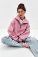 Толстовка женская из футера начес Комфорт пудра Толстовка женская из футера начес Комфорт пудра