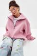 Толстовка женская из футера начес Комфорт пудра Толстовка женская из футера начес Комфорт пудра