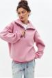 Толстовка женская из футера начес Комфорт пудра Толстовка женская из футера начес Комфорт пудра