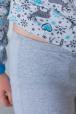 Пижама детская из джемпера и брюк из кулирки Олененок голубой