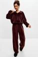 Костюм женский из стрейч велюра Легенда шоколад
