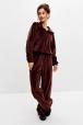 Костюм женский из стрейч велюра Легенда шоколад
