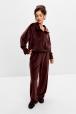 Костюм женский из стрейч велюра Легенда шоколад