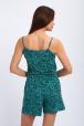 Комбинезон женский "Леопард" изумруд