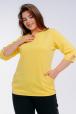 Кофта женская из коттон фита Анфиса жёлтый