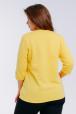 Кофта женская из коттон фита Анфиса жёлтый