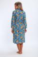 Халат женский из фланели Маша цветы