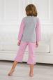 Пижама детская из футера Кисонька розовая березка