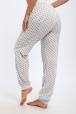Брюки женские из кулирки на манжете звезды на мел.серый