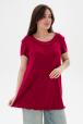 Туника женская из вискозы бордо