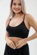 Пижама женская из бра и шорт из вискозы коллекция "Лотос" черный