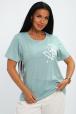 Футболка женская из кулирки День зелёный