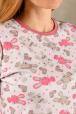 Ночная сорочка из интерлока Ласка зайчики розовый
