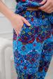Пижама женская из интерлока Социал синий