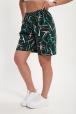 Шорты женские из кулирки Цветник изумрудный