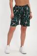Шорты женские из кулирки Цветник изумрудный
