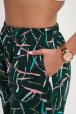 Шорты женские из кулирки Цветник изумрудный