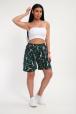 Шорты женские из кулирки Цветник изумрудный
