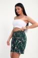 Шорты женские из кулирки Цветник изумрудный