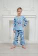 Пижама детская из кулирки Кисонька голубой