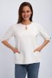 Кофта женская из футера 2-н Анфиса белый