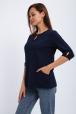 Кофта женская из футера 2-н Анфиса  темно синий