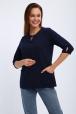 Кофта женская из футера 2-н Анфиса  темно синий