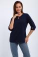 Кофта женская из футера 2-н Анфиса  темно синий