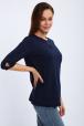 Кофта женская из футера 2-н Анфиса  темно синий