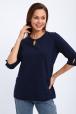 Кофта женская из футера 2-н Анфиса  темно синий