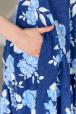 Платье женское из кулирки Зарема голубой пион