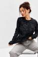 Лонгслив женский из кулирки чёрный