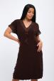 Ночная сорочка из вискозы Олеся шоколад