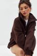 Толстовка женская из футера начес Комфорт шоколад
