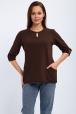 Кофта женская из футера 2-н Анфиса шоколад