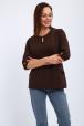 Кофта женская из футера 2-н Анфиса шоколад