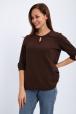Кофта женская из футера 2-н Анфиса шоколад