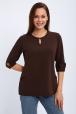 Кофта женская из футера 2-н Анфиса шоколад